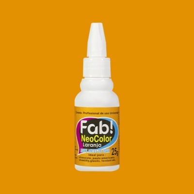 Frasco de corante laranja Fab! NeoColor