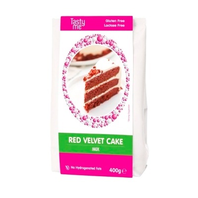 Pacote de mistura para bolo Red Velvet 400g Tasty Me