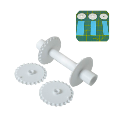 conjunto de rolamentos brancos dentados para modelagem e corte
