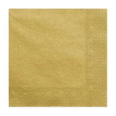 Guardanapo de papel amarelo com padrão de losangos nas bordas