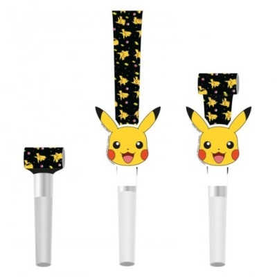 Suportes para escova de dentes com decoração Pikachu em tecido preto e amarelo