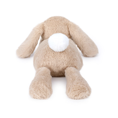 Peluche coelho castanho claro com cauda branca redonda