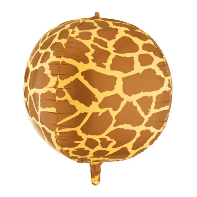 Balão em padrão de pele de girafa
