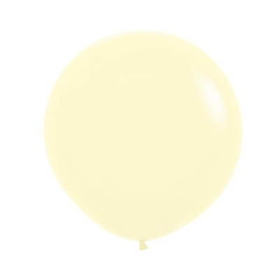 Balão creme de látex com nó na base