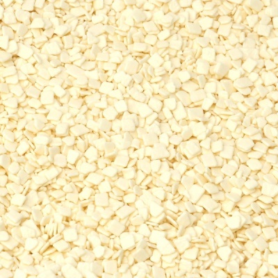 Pequenas lascas creme com textura irregular em grande quantidade