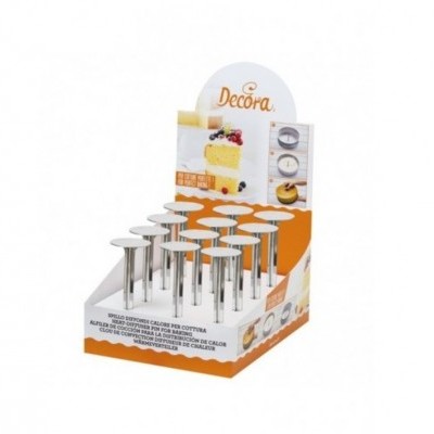 Difusores para cocção Decora em caixa exposição branca e laranja