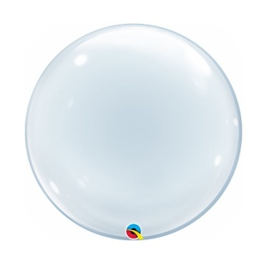 Bola de cristal transparente com logótipo colorido