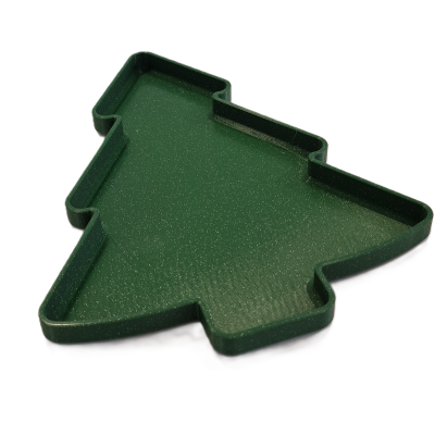 Forma de silicone verde escuro com formato de árvore de Natal