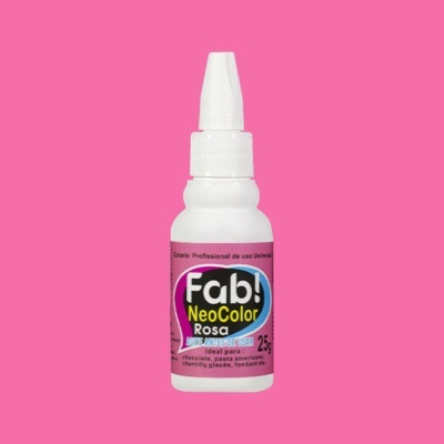 Frasco de corante alimentar rosa Fab! NeoColor 25g