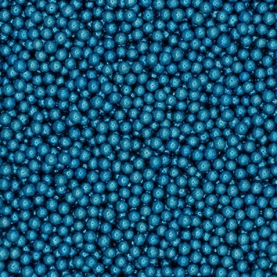Contas esferas azuis metálicas brilhantes