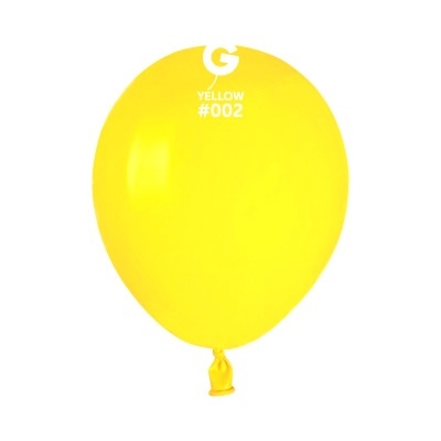 Balão amarelo com texto YELLOW #002