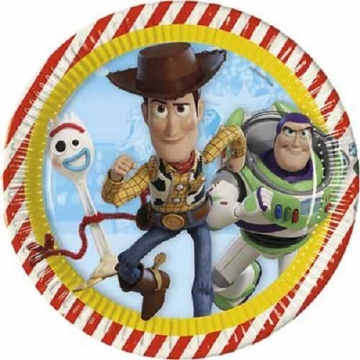 Prato de papel com personagens do Toy Story