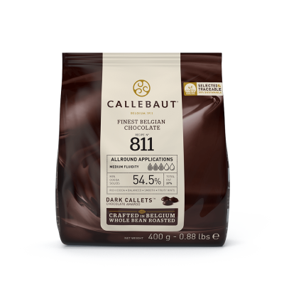 Pacote de chocolate Callebaut Finest Belgian Chocolate 400g