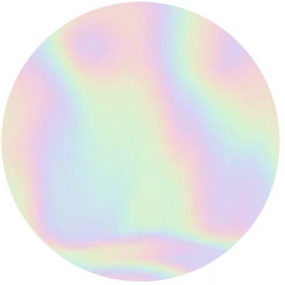 Padrão holográfico iridescente em tons pastel circular