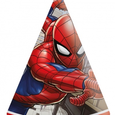 Chapéu de festa com estampa do Homem-Aranha em papel