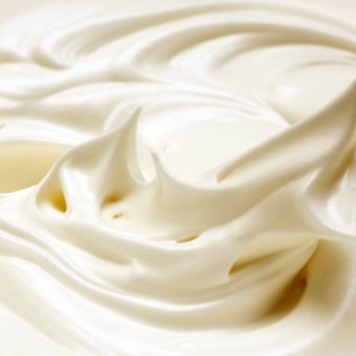 Textura cremosa branca com picos suaves