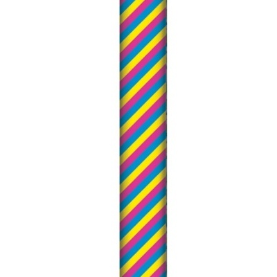 Papel com riscas diagonais coloridas