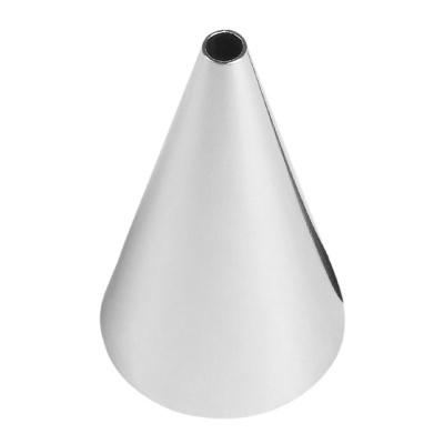 Bico de pasteleiro metálico prateado