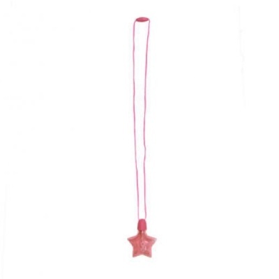 Colar infantil com pendente estrela rosa