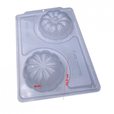 Moldes de plástico transparentes para bolos com inscrições CASCA 003D e 0181 0107