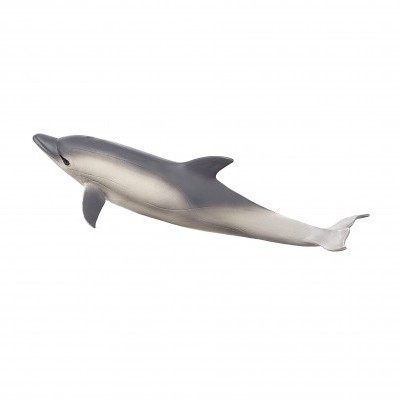 Boneco de golfinho cinzento em fundo branco