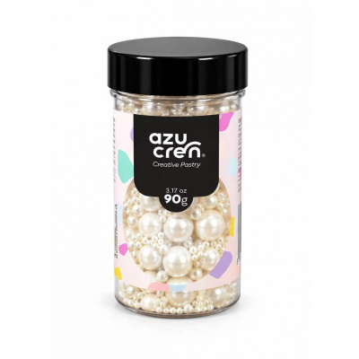 Pote de pérolas decorativas para confeitaria AZUCREM