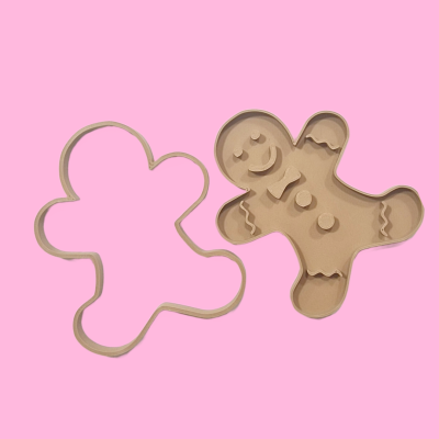 Cortante e molde para biscoitos formato boneco de gengibre