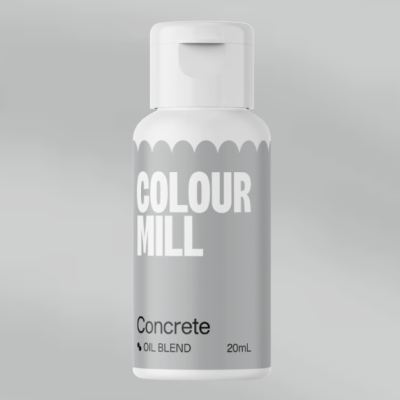 Frasco pequeno de óleo Colour Mill Concrete 20mL com tampa branca