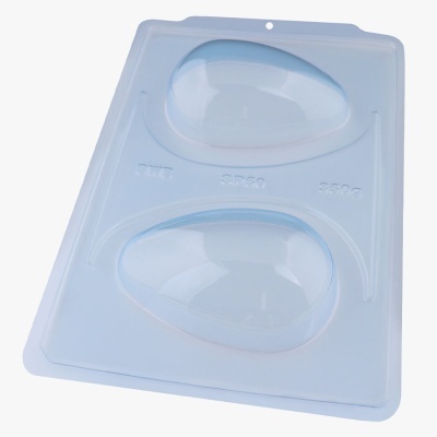 Moldes transparentes para ovos de Páscoa em plástico