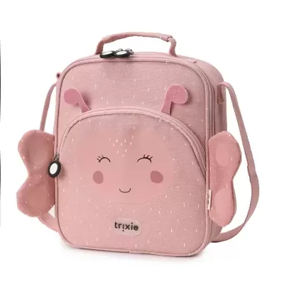 Mala infantil rosa Trixie com rosto sorridente e asas decorativas