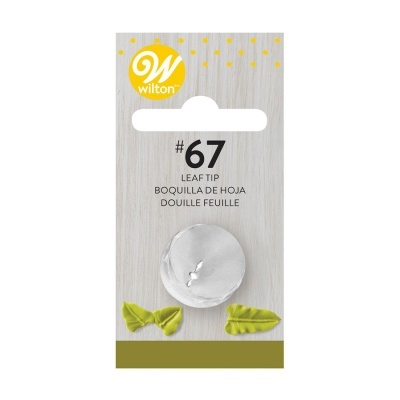 Boquilha folha Wilton número 67 em embalagem elegível
