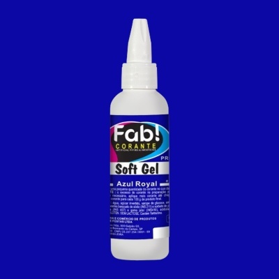 Frasco de corante alimentício em gel Azul Royal Fab! Corante