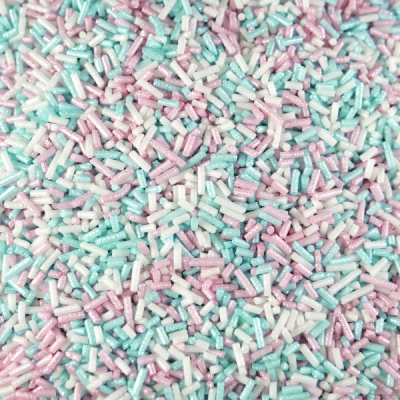 granulados de confeitaria coloridos e brilhantes