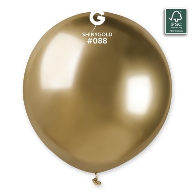 Balão dourado brilhante com texto G SHINYGOLD #088