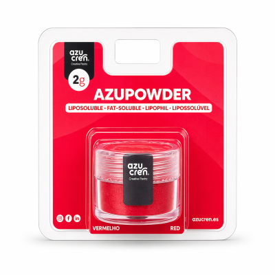 Embalagem de pó vermelho lipossolúvel Azucren AZUPOWDER 2g