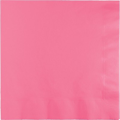 Guardanapo de papel cor-de-rosa com bordo estampado em relevo