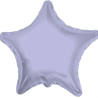 Balão estrela metalizado lilás