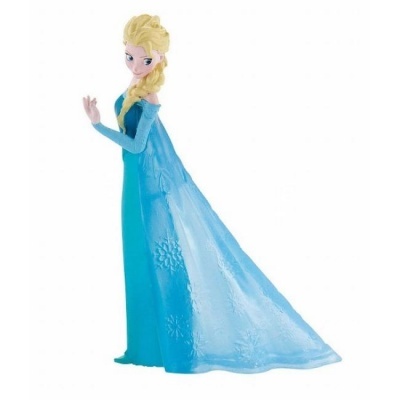Boneca Elsa Frozen com vestido azul e capa translúcida com flocos de neve