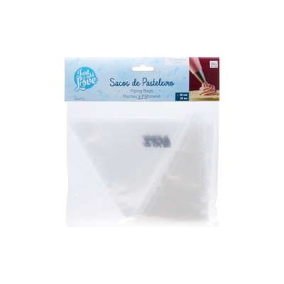 Pack de sacos de pasteleiro transparentes