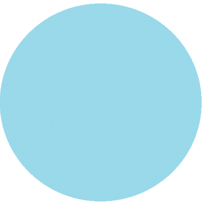 Círculo azul claro uniforme