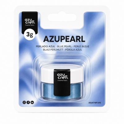Embalar Azupearl creme azul perolado Azucren 3g