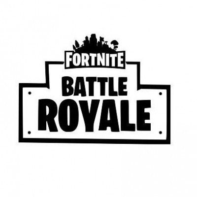 Logotipo preto e branco de Fortnite Battle Royale