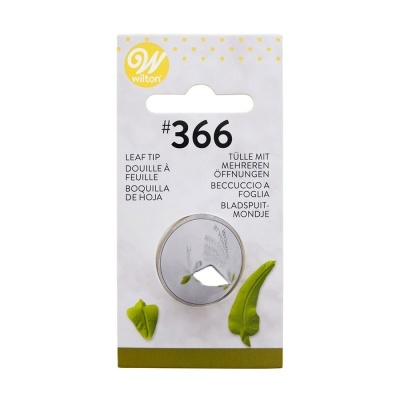 Embalaem branca Wilton com tip número 366 para decoração em forma de folha