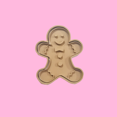 Forma de silicone castanho para bolo em forma de homem de gengibre