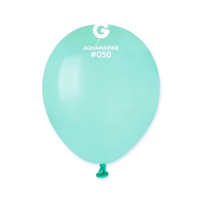 Balão azul aquamarine com texto AQUAMARINE #050