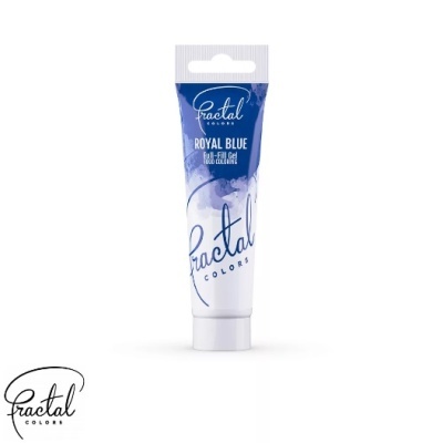 Tubo de gel azul royal Fractal Colors em fundo branco