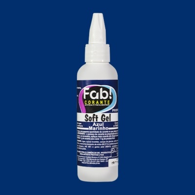 Frasco de corante alimentar em gel azul marinho Fab! com tampa conta-gotas