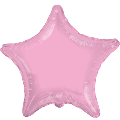 Balão estrela cor-de-rosa