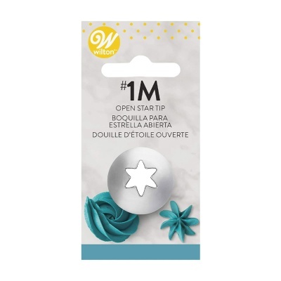 bico de pasteleiro estrela aberta em embalagem Wilton