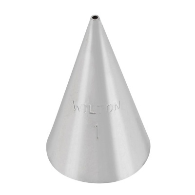 Bico de confeitar metálico prateado WILTON 1